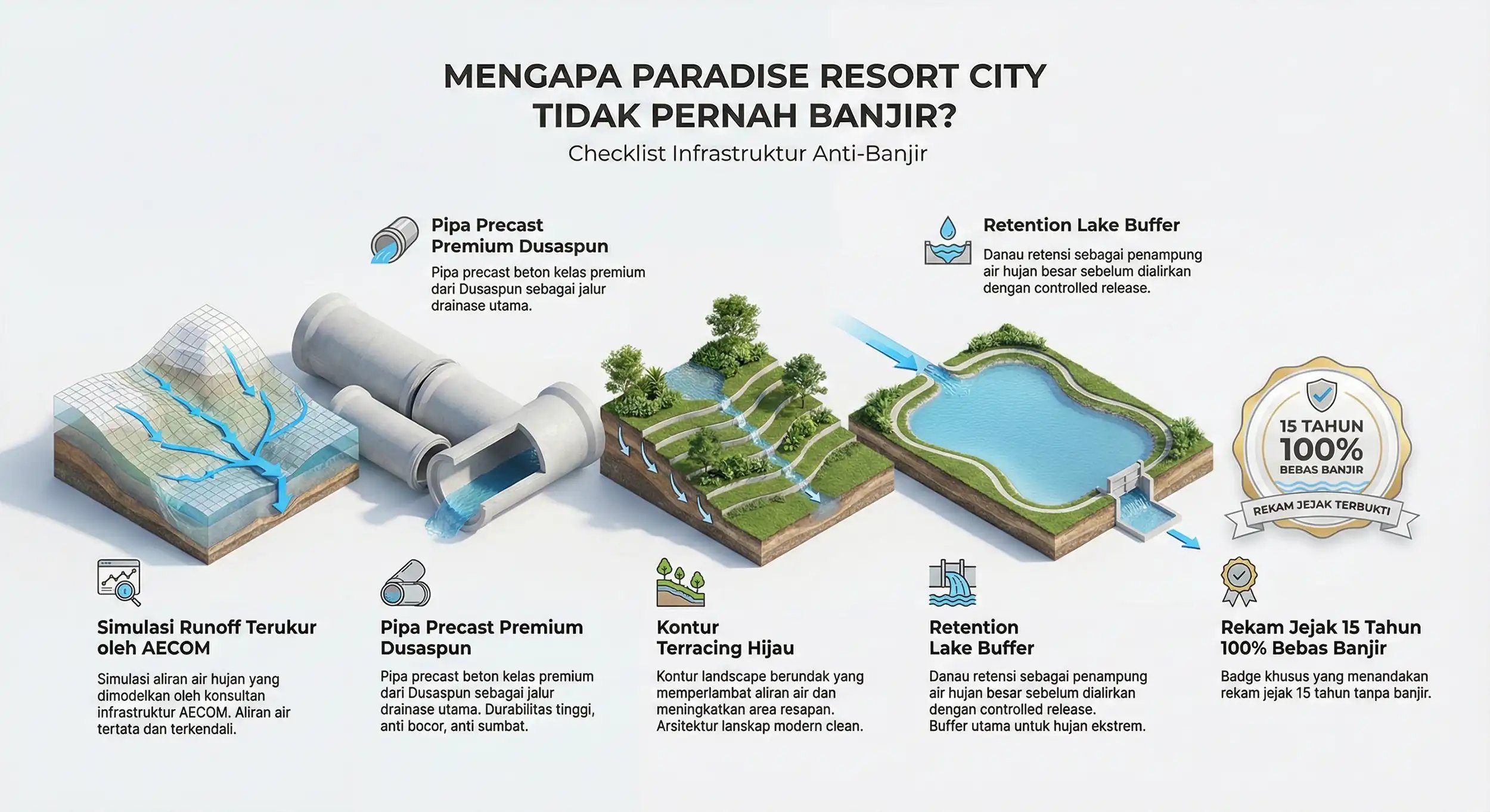 Mengapa Paradise Resort City Bisa Bebas Banjir